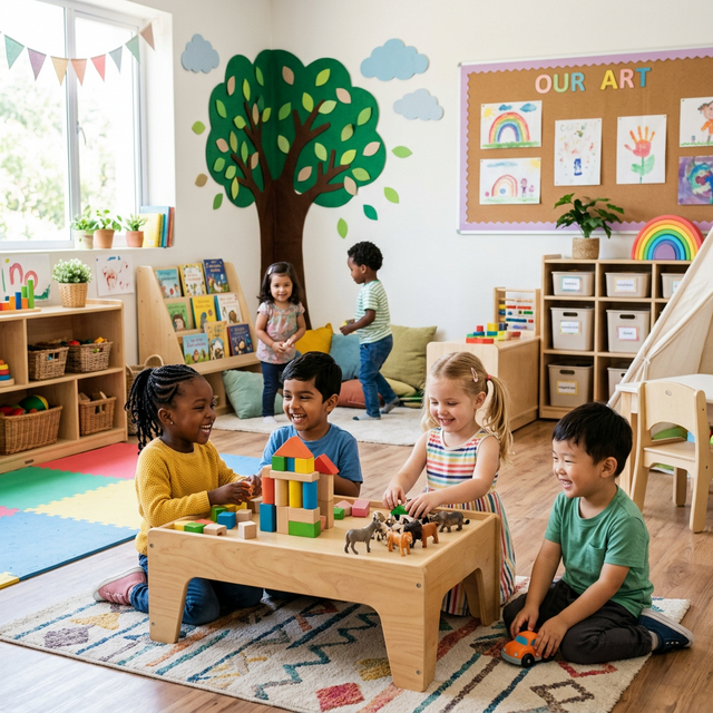 Happy kids at Akshara Play School